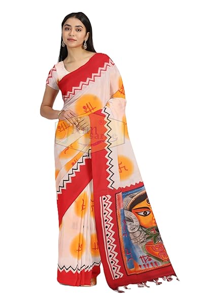 Durga Puja Special Edition Pure Cotton Printed Saree